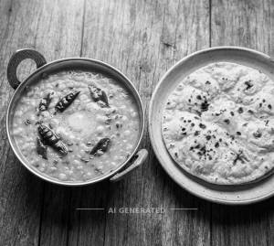 Yellow Dal Tadka + Tawa Roti (1 piece)