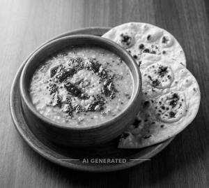 Dal Tadka + Tandoori Roti (2 Pieces)