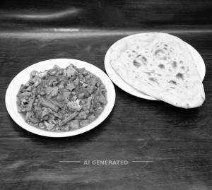 Veg Chatpata + Plain Naan (1 piece)
