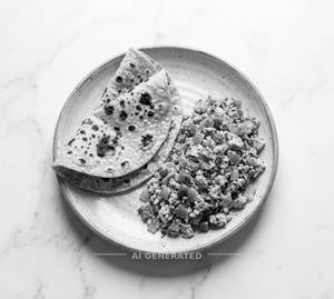 Egg Bujiya + Tandoori Roti (2 Pieces)