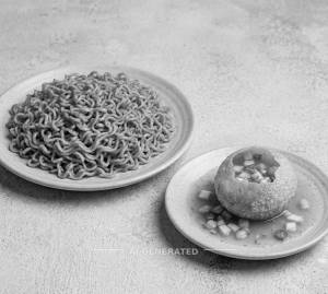 Maggi Masala Plain + KACHA AAM PANI PURI (1 piece)