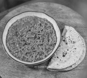 Mangodi Ki sabji + Plain Chapati (2 pieces)