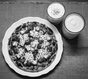 Simply Veg Capsicum Paneer Pizza + Vanilla [Shake and Smoothies]