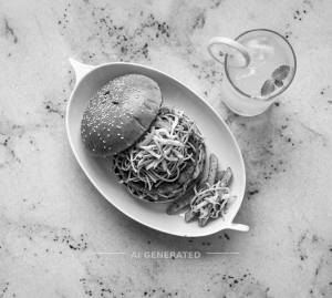 Chowmein Tikki Burger + Lemonade