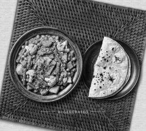 Mix Veg + Plain Roti (1 Piece)