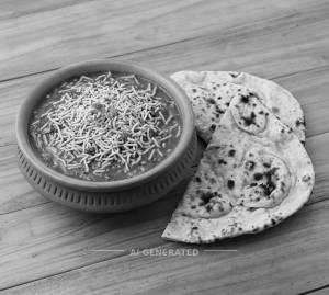 Sev Tomato + Plain Tandoori Roti (2 pieces)