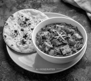 Paneer Kadhai + Tandoori Roti (1 piece)