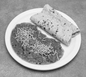 Sev Tamatar + Tawa Plain Roti (2 Pieces)