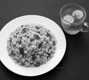 Upma + Lemon Tea
