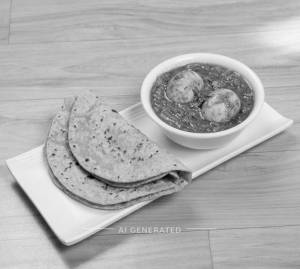 Egg Curry + Roti (2 pieces)