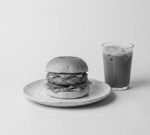 Bun Pizzo Burger [Single] + Cold Coffee