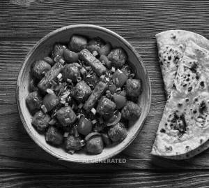Soya Chilli [Half] + Tawa Roti (2 pieces)