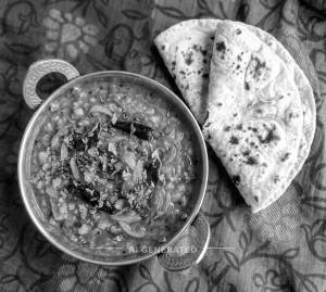 Dal Kanda + Roti (2 pieces)