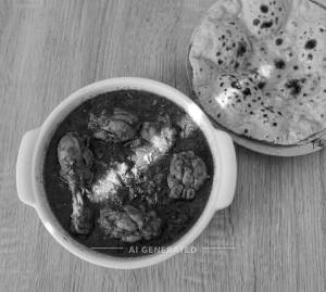 Chicken Bagdadi + Chapati (1 piece)