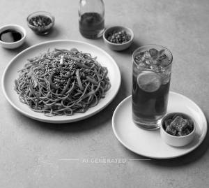 Schzwan Noodles + Blue Ocean