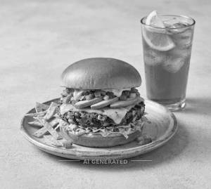 Mexican Burger + Nestea Lemon Iced Tea
