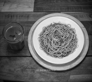 Veg Noodles + Plain Cold Coffee