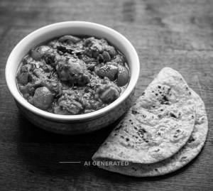 Chicken Kadhai + Tawa Roti (2 pieces)