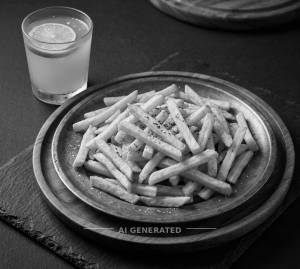 French Fries + Lime Fresh Juice