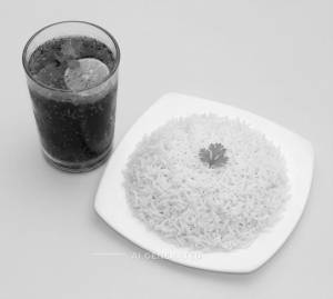 Steam Rice + Masala Soft Drinks