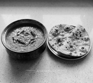 Dal Fry + Tandoori Roti (2 Pieces)   