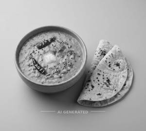 Dal Fry + Tawa Roti (2 Pieces)