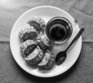 Fried Momo + Black Tea