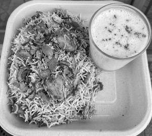 Chicken Biryani Full + Buttermilk