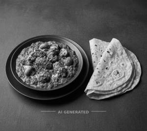 Chaap Mushroom Masala + Rumali Roti (2 pieces)