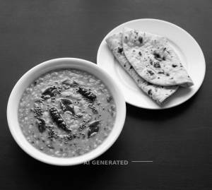 Dal Tadka + Roti (2 pieces)