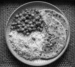 Chole Chawal + Paneer Paratha (2 pieces)