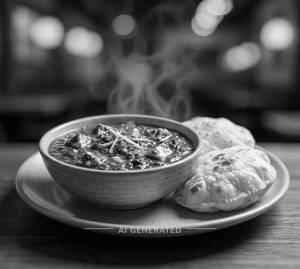 Palak Curry + Pulka (2 Pieces)