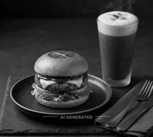 Barbeque burger + Classic cold coffee