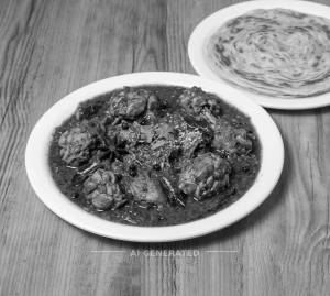 Chicken Chettinad Curry + Parotta [1Pc]