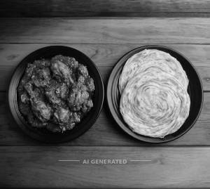 Chicken Kasha + Lachha Paratha 2pis