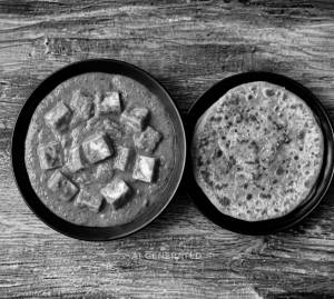 Butter Paneer Masala + Stuffed Paratha (1 piece)