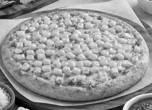 Sweet corn pizza