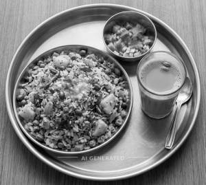 Special Veg Poha + Special Tea