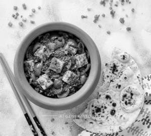 Handi Paneer + Plain Tandoori Roti (2 pieces)