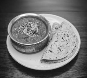Sev Tomato + Plain Chapati (2 pieces)