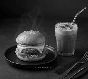 Apna cheesy burger + Classic cold coffee