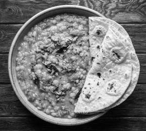 Dal Fry + Tawa Roti Plain (2 pieces)