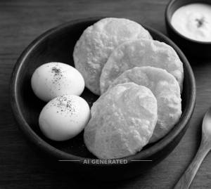 Boiled Egg (2 Pcs) + Luchi (4 Piece)
