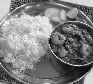 White Rice With Royyala Koora