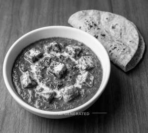Palak paneer + Roti (2 pieces)