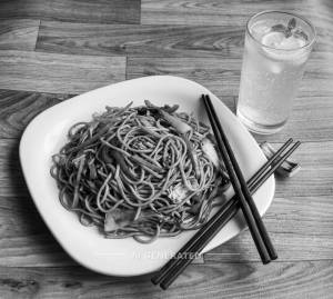 Hakka Noodles + Sparkling Lemonade