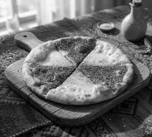 Zaatar With Cheese Manakeesh