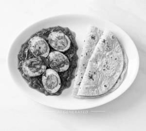 Egg Roast + Chapati (2 pieces)