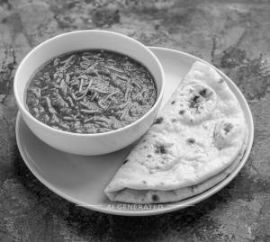 Sev Tomato + Butter Naan (1 piece)