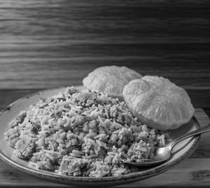 Dal-Bati-Rice + Poori (2 pieces)